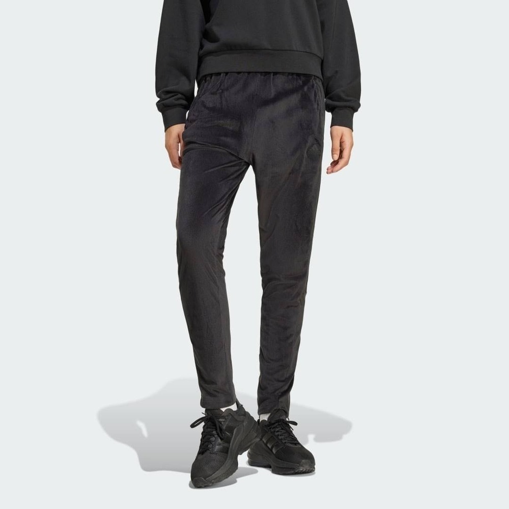 adidas‎ Tiro Cut 3-Stripes Corduroy Velour Track Pants Gray L